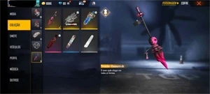 Conta de Free Fire com Dino Azul