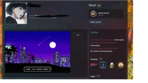 Conta steam nivel 46 com 40 jogos e 2 bans (cs e dbd)