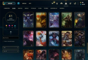 Conta prata 3 com 65 Champs e 41 Skins - League of Legends LOL