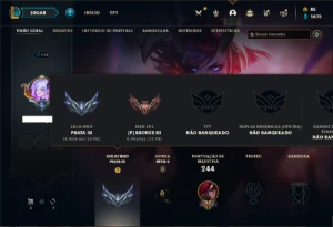 Conta prata 3 com 65 Champs e 41 Skins - League of Legends LOL