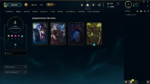 Conta Plat 2 (Várias Skins) (Mmr Alto) (350 Rp) Negociável - League of Legends LOL