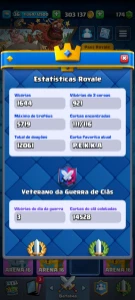 Conta Clash Royale - Torre 12, nível do rei 36