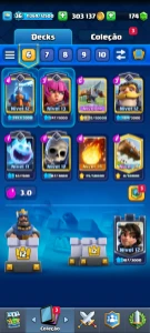 Conta Clash Royale - Torre 12, nível do rei 36