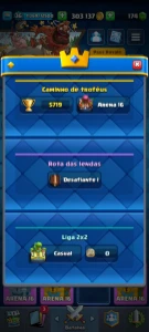 Conta Clash Royale - Torre 12, nível do rei 36