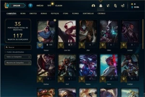 Conta ouro 4 com 27 Champs e 2 Skins + 2 Fragmentos - League of Legends LOL