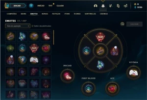 Conta ouro 4 com 27 Champs e 2 Skins + 2 Fragmentos - League of Legends LOL