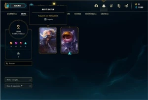 Conta ouro 4 com 27 Champs e 2 Skins + 2 Fragmentos - League of Legends LOL