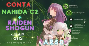 Conta Nahida C2 + Raiden Shogun [Ar50]