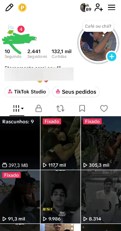 Conta tiktok - Redes Sociais