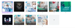 Pack Canva Enfermagem - 10 Artes Editáveis - Serviços Digitais