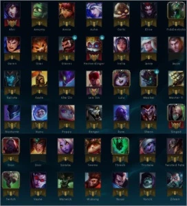 Smurf - Ouro 1 - 52 campeões - League of Legends LOL