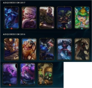 Smurf - Ouro 1 - 52 campeões - League of Legends LOL
