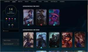 Conta League of Legends PLATINA 1 LOL