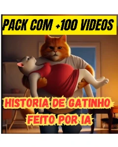 🚀 Pack Exclusivo: +100 Vídeos de GATINHOS Prontos