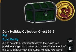 Conta 2015 / 7 Class Calendário / 3 Chest - Adventure Quest World AQW
