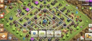 clash of clans cv 13 com 5 construtores