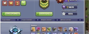 clash of clans cv 13 com 5 construtores