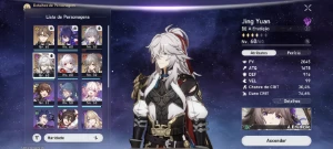 Conta Honkai Star Rail - Seele + Jing + Bronya + Welt + Clar - Honkai: Star Rail