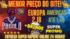 PRATA ALBION ONLINE - ENTREGA IMEDIATA - MENOR PREÇO DO SITE