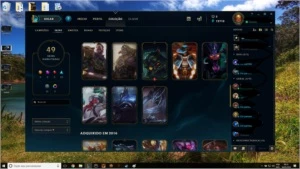 Conta diamante/Diamond lol com 100 campeões e 50 skins. - League of Legends