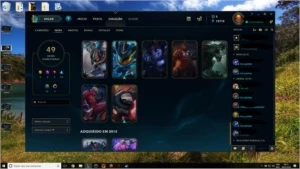Conta diamante/Diamond lol com 100 campeões e 50 skins. - League of Legends