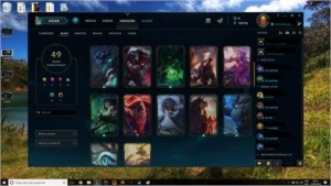 Conta diamante/Diamond lol com 100 campeões e 50 skins. - League of Legends