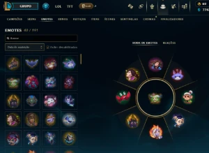 platina 2, 21 Skins, 1 Mítica, 2 Lendária, 9K El, Lvl 64 - League of Legends LOL