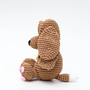 Cachorro Marrom em Amigurumi - Artesanato e Personalizados