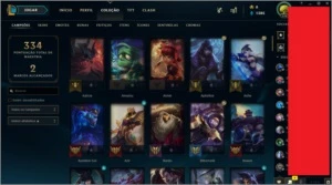 Conta LoL Nv.174 (47 Skins) 101 Champs habilitados - League of Legends