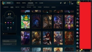 Conta LoL Nv.174 (47 Skins) 101 Champs habilitados - League of Legends