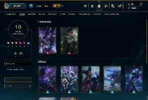 Prata 4 com 50 Champs e 10 Skins - League of Legends LOL