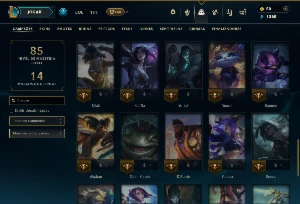 Prata 4 com 50 Champs e 10 Skins - League of Legends LOL