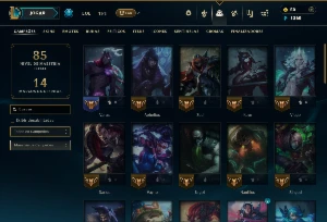 Prata 4 com 50 Champs e 10 Skins - League of Legends LOL