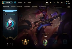 CONTA LOL GOLD 3 + 726 SKINS + 120 PONTO PRESTIGIOS - League of Legends