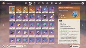 conta genshin ar 33 e 2 5 estrelas - Genshin Impact