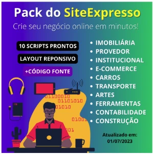 👨‍💻✅Pack 10 Sites Expressos + Scripts Prontos + Painel Adm