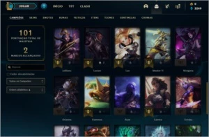 Conta de lol platina 1 com mmr de diamante - League of Legends