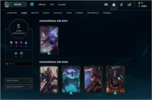 Conta de lol platina 1 com mmr de diamante - League of Legends