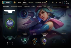 CONTA DE  LOL Plat 1 - 399 SKINS - League of Legends