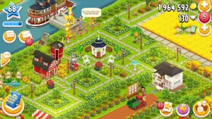 Hay day hayday conta level 68 bem decorada
