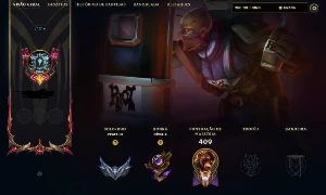 Conta De Lol  - 162 Skins/Singed Riot - Passe Do Uzi E Zed - League of Legends