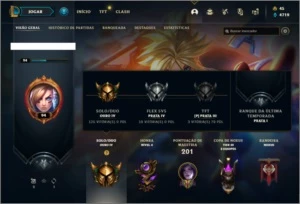 Conta ouro 4 com 37 skins e 68 champs ( MAIN ADC ) - League of Legends LOL