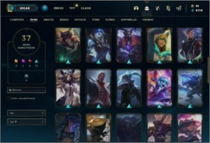 Conta ouro 4 com 37 skins e 68 champs ( MAIN ADC ) - League of Legends LOL