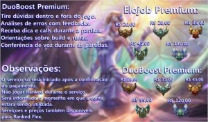 EloGrow - Elojob e DuoBoost com opções premium - League of Legends LOL