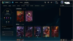 Conta League of Legends 104 Campeões e várias skins LOL