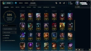 Conta League of Legends 104 Campeões e várias skins LOL