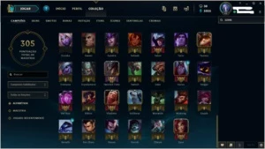 Conta League of Legends 104 Campeões e várias skins LOL