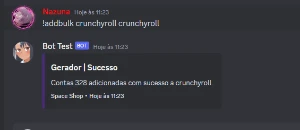 Gerador de contas - Bot Discord