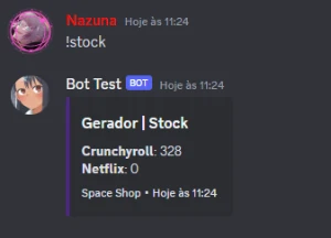 Gerador de contas - Bot Discord