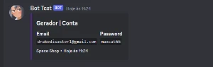 Gerador de contas - Bot Discord